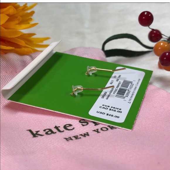 NWT KATE SPADE ♠️ PICNIC PERFECT EARRINGS - Picture 3 of 5
